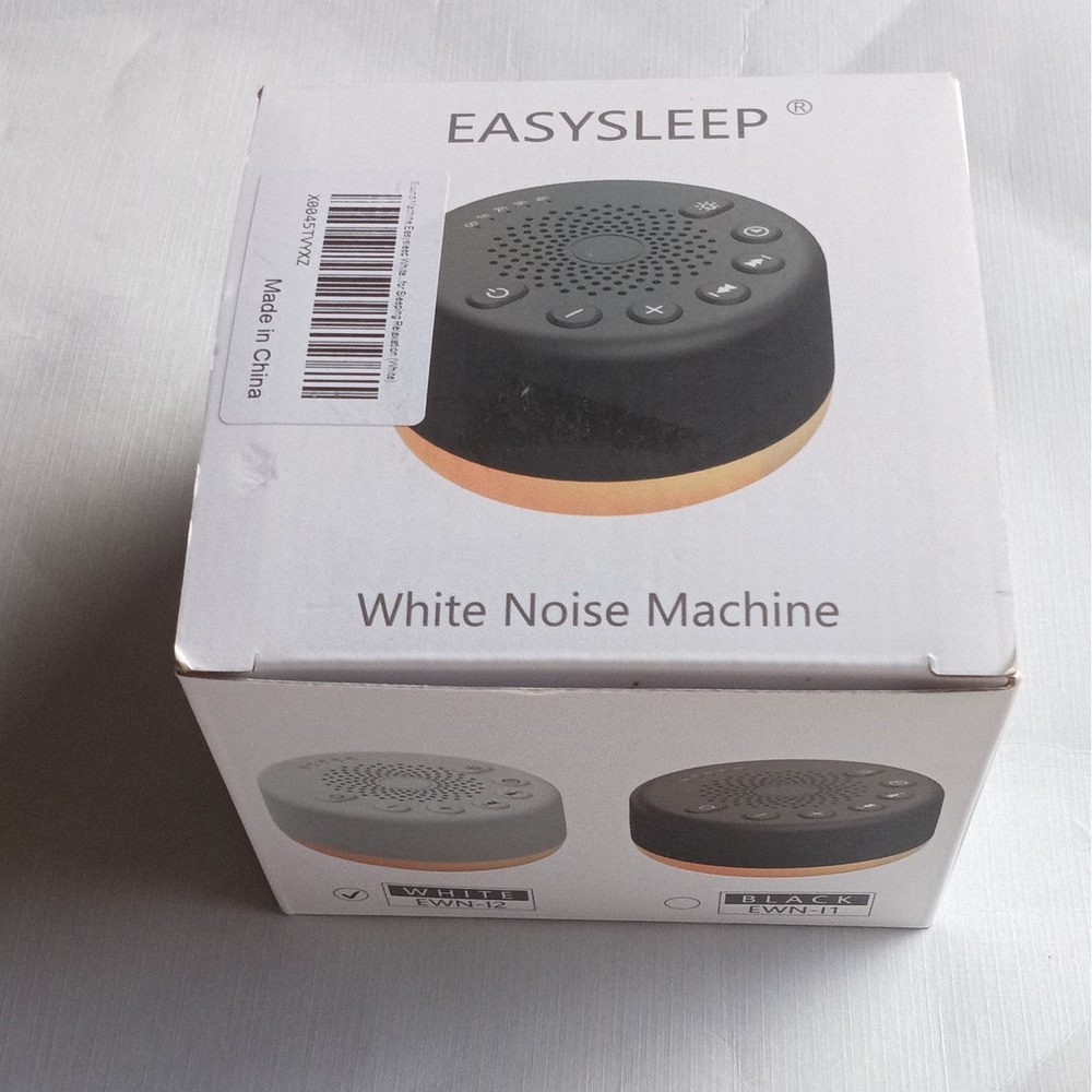 EASYSLEEP White Noise Machine 25 Soothing Sounds USB White EWN-12